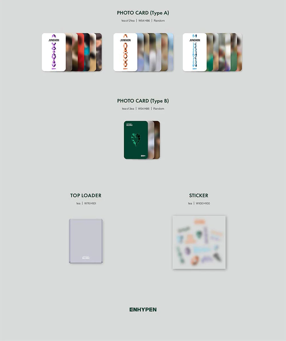 ENHYPEN - DIMENSION : DILEMMA (ESSENTIAL ver.) Album+Extra Photocards Set - Image 4