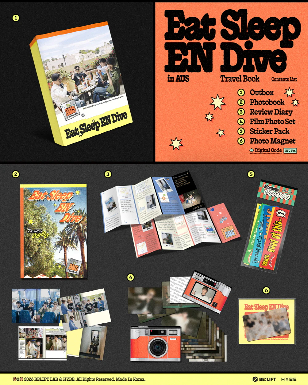 ENHYPEN [Eat Sleep EN Dive in AUS] TRAVEL BOOK - Image 6