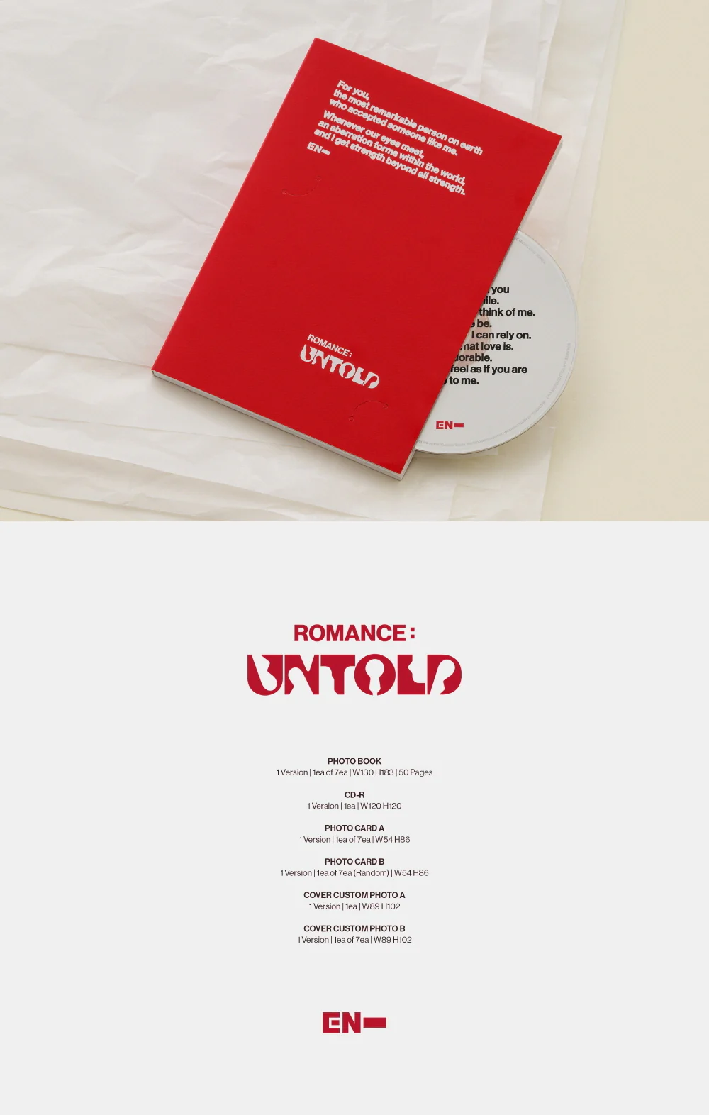 ENHYPEN - ROMANCE : UNTOLD [ENGENE ver.] Album - Image 2