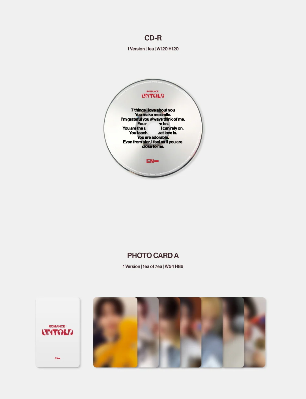 ENHYPEN - ROMANCE : UNTOLD [ENGENE ver.] Album - Image 5