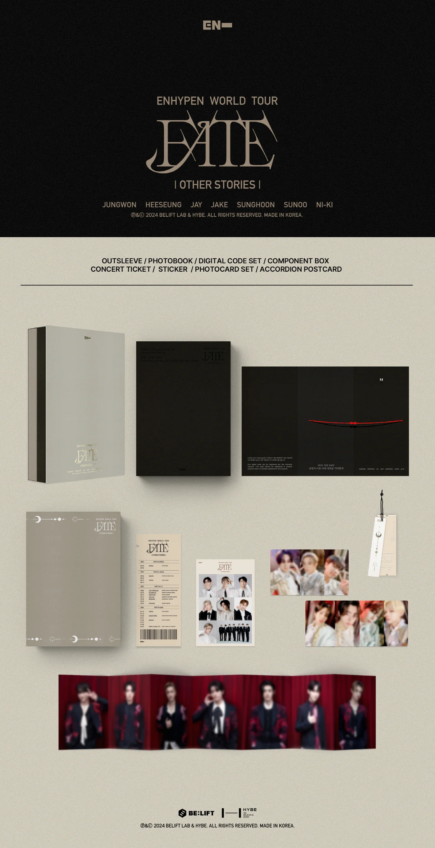 ENHYPEN WORLD TOUR FATE IN SEOUL+OTHER STORIES SET - Image 3