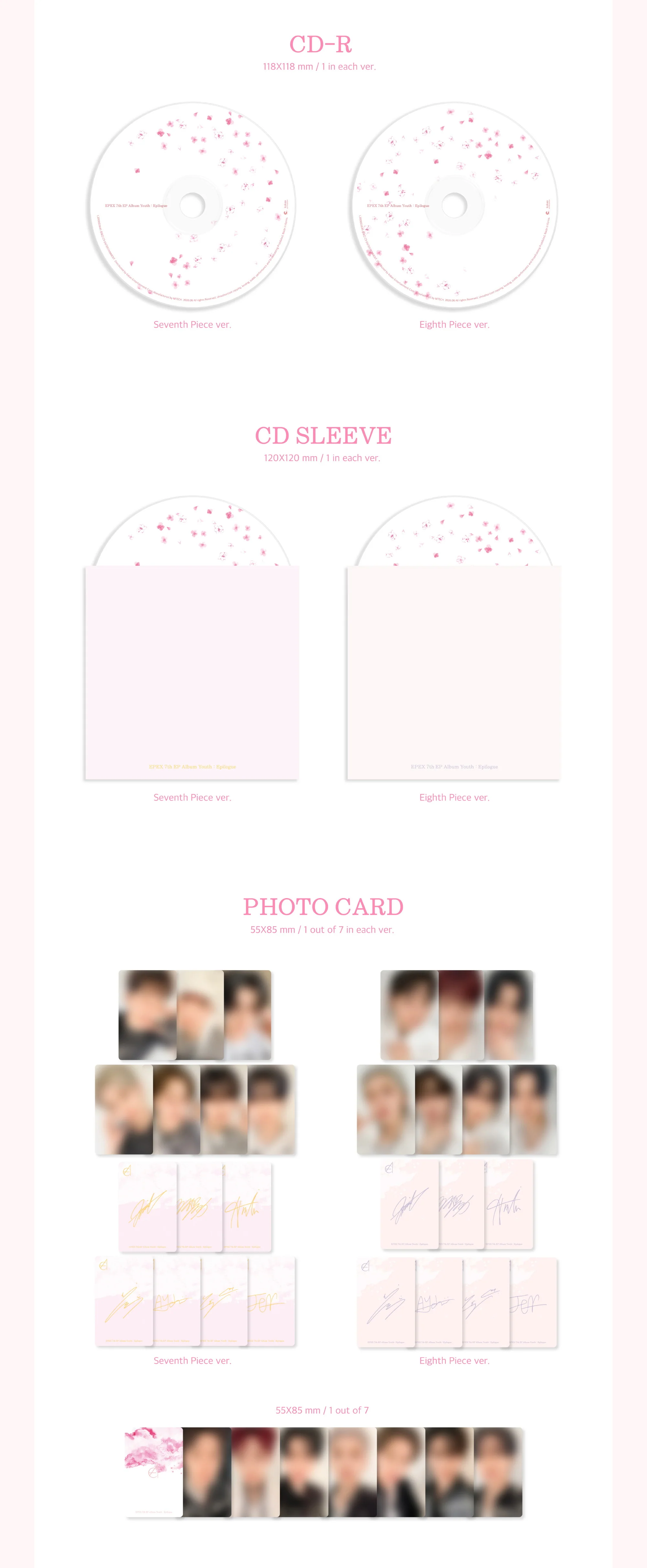 Epex - 7th Mini Album Sohwa: Epilogue CD+Folded Poster - Image 3