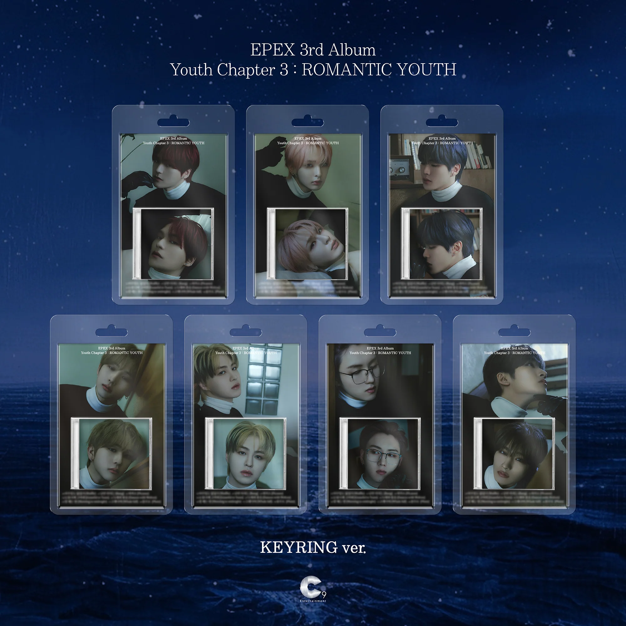 Epex - Youth Chapter 3 : Romantic Youth Keyring Random version