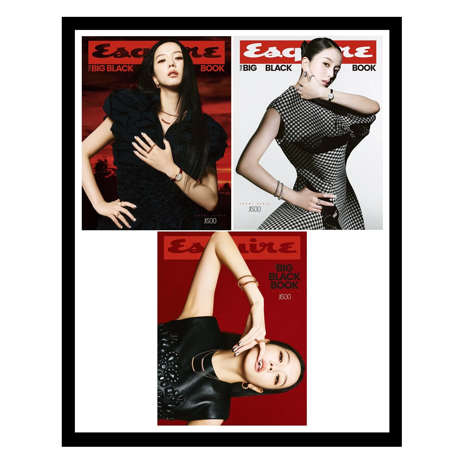 Esquire KOREA Magazine 2026 BIG BLACK BOOK Issue Cover : JISOO Black Pink [Random ver.] - Image 5