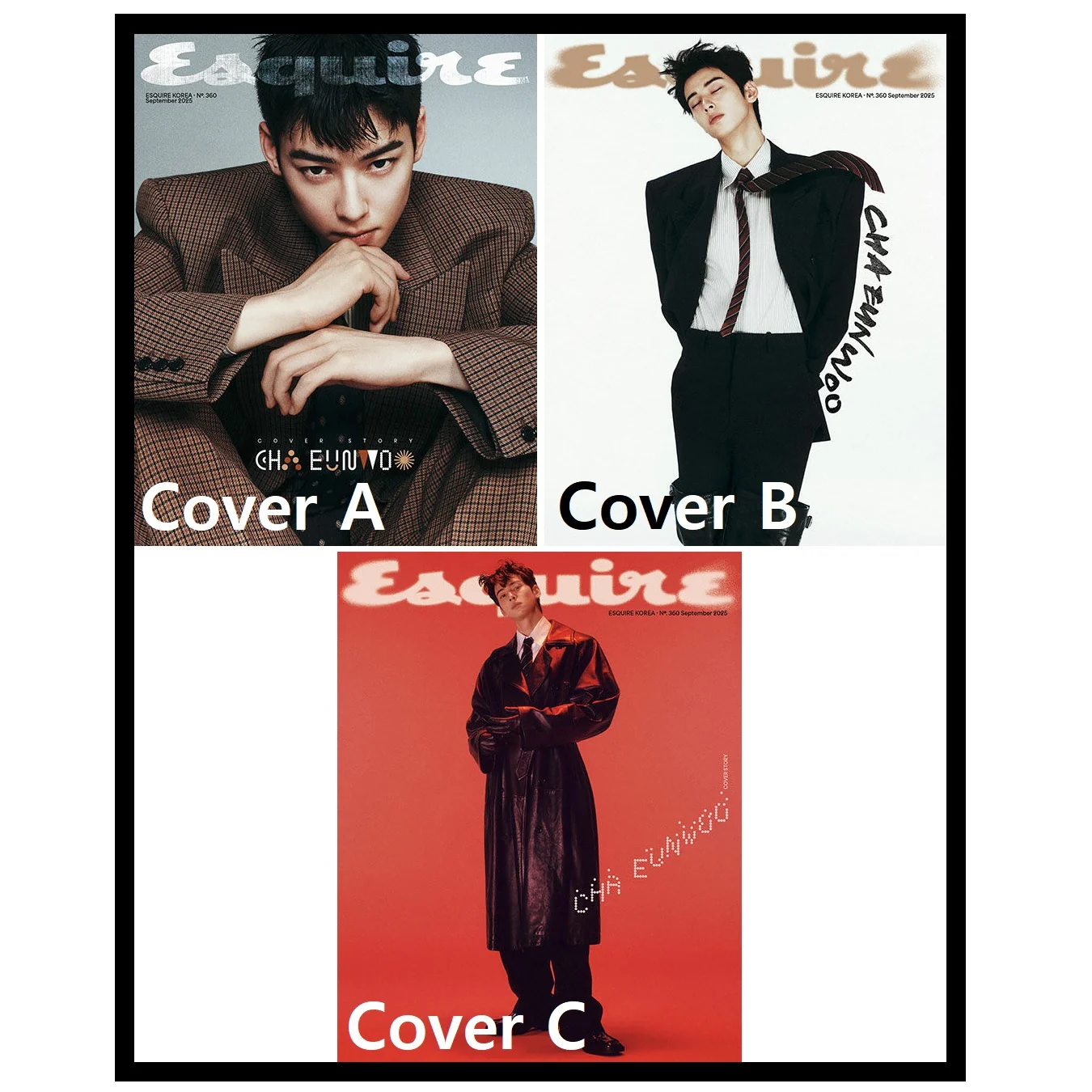 Esquire Magazine Korea September 2025 CHA EUNWOO - Image 5