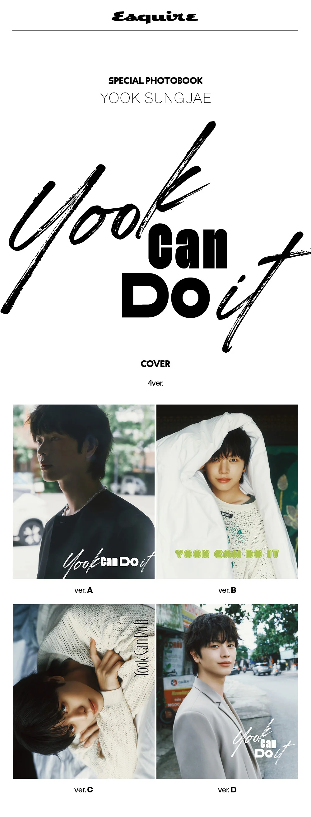 Esquire Special Photobook Yook Sungjae - Yook Can Do It - Image 2