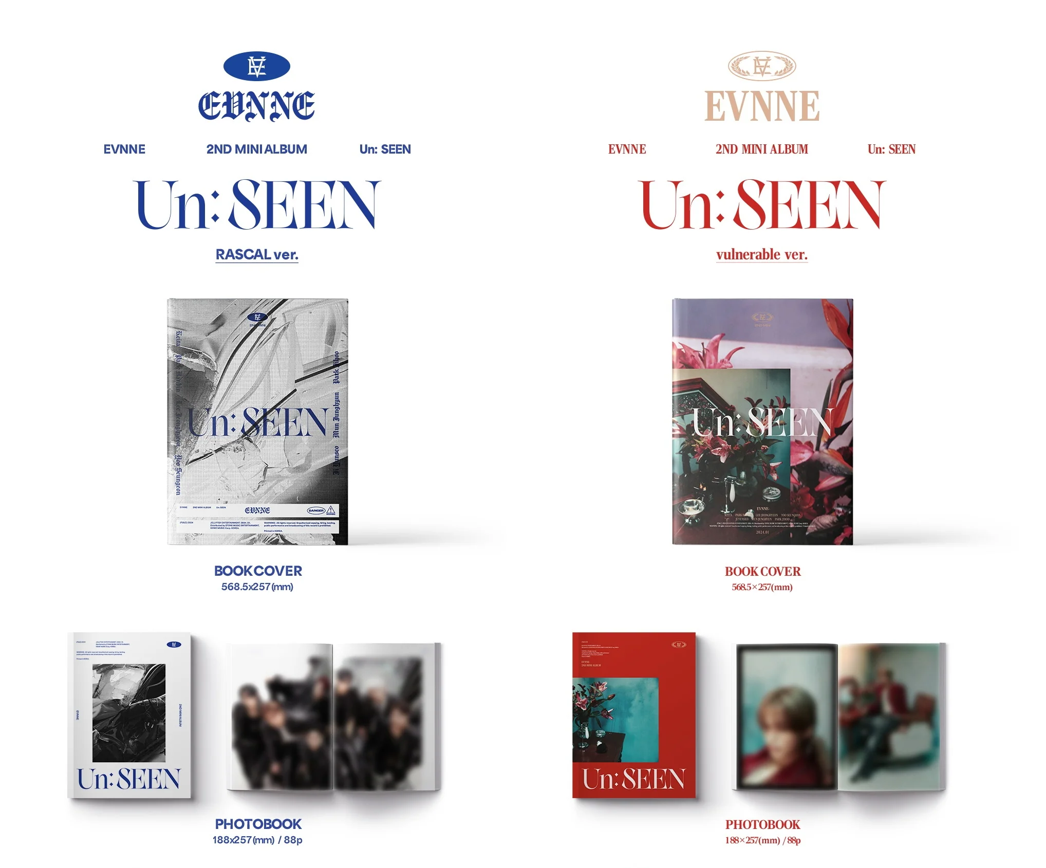 EVNNE - 2nd Mini Album Un: SEEN CD - Image 2
