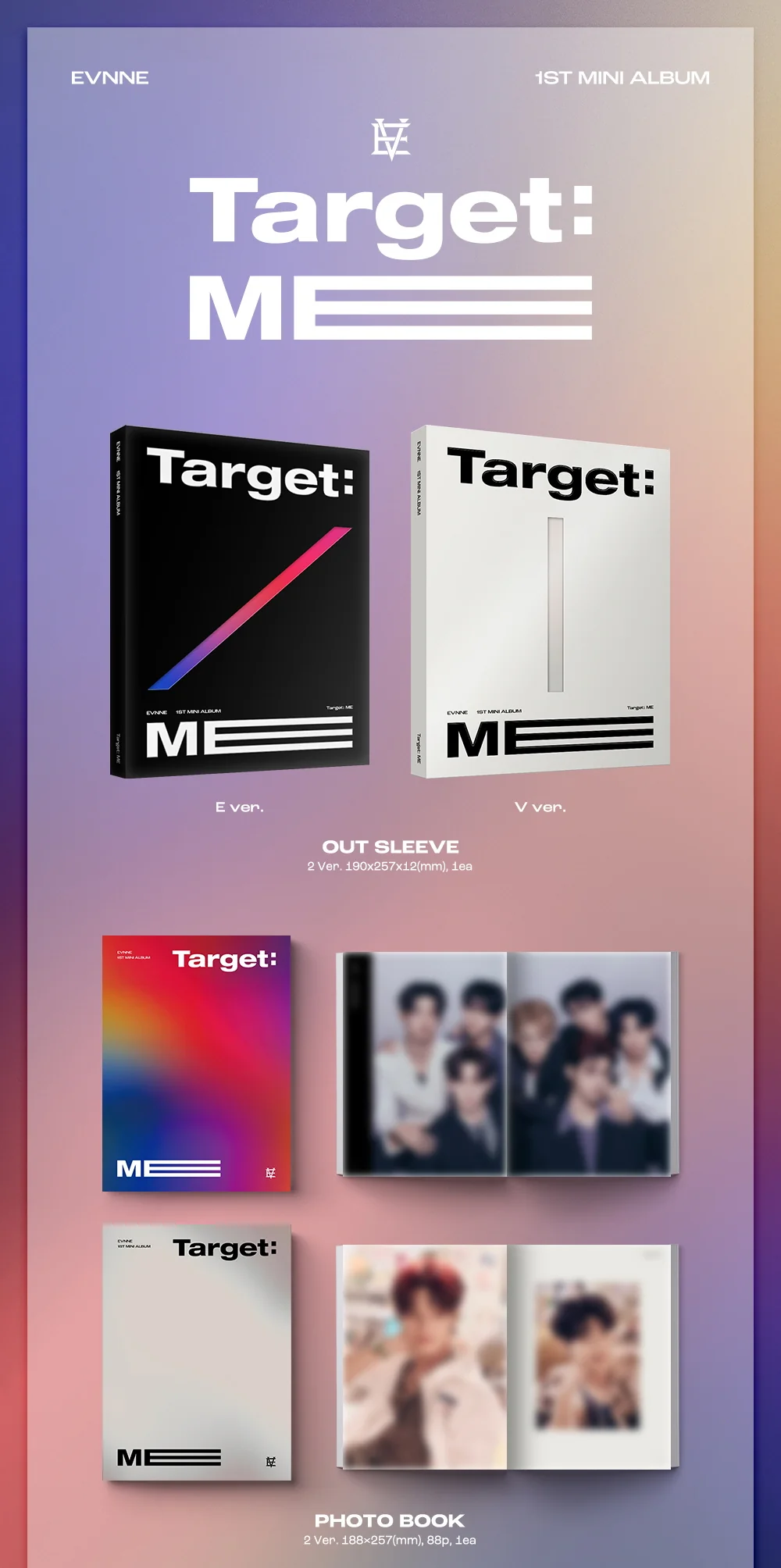 EVNNE - Target : ME (1st Mini Album) CD - Image 2