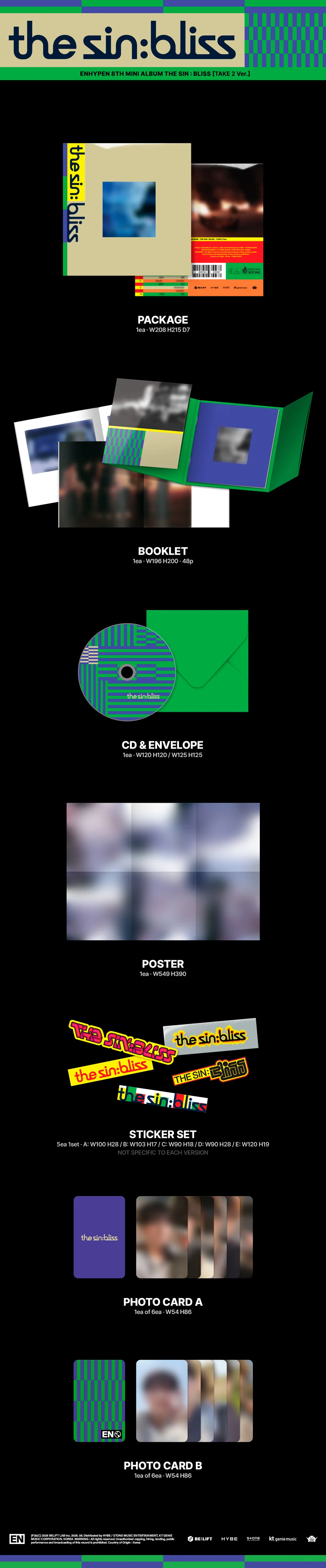 [EXCLUSIVE POB] ENHYPEN - THE SIN : BLISS Album+Pre-Order Gift - Image 3