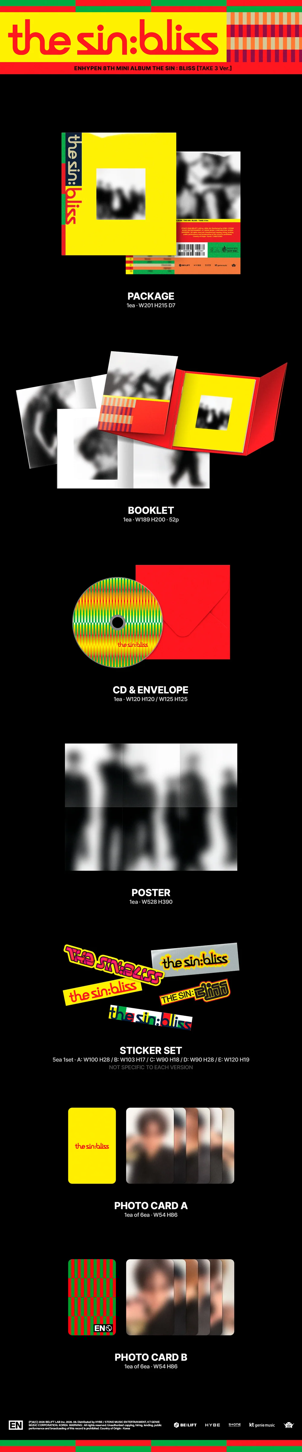 [EXCLUSIVE POB] ENHYPEN - THE SIN : BLISS Album+Pre-Order Gift - Image 4