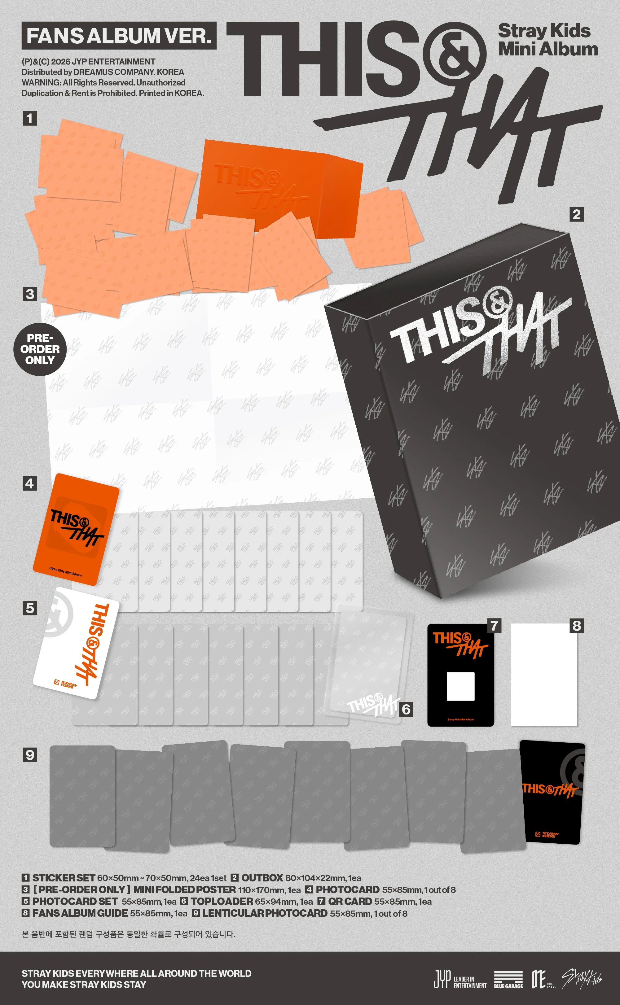 [EXCLUSIVE POB] Stray Kids - 10th Mini Album THIS & THAT FANS Album Ver.+Pre-Order Gift - Image 3