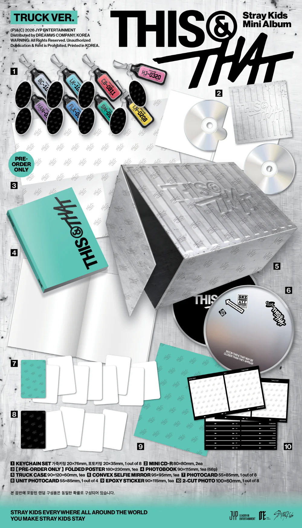 [EXCLUSIVE POB] Stray Kids - THIS & THAT [TRUCK VER.] Limited Album+Pre-Order Gift - Image 2