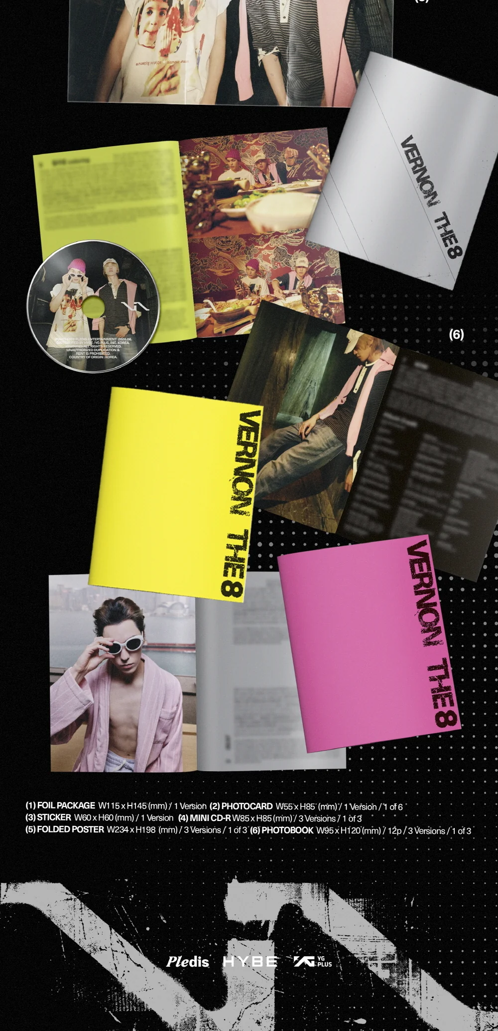 [EXCLUSIVE POB] V8 Seventeen - 1st Mini Album V8 Compact ver. CD+Pre-Order Gift - Image 3