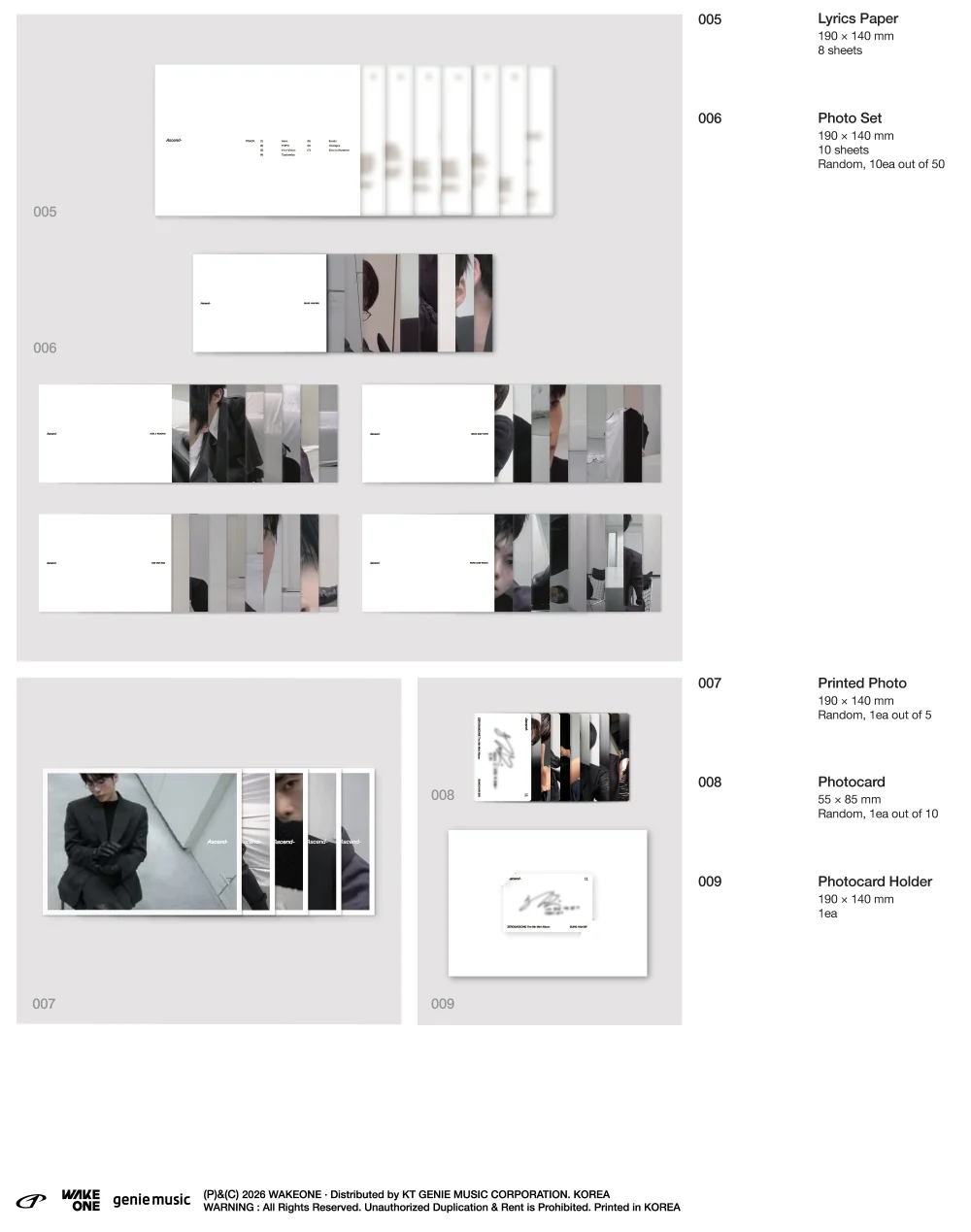 [EXCLUSIVE POB] Zerobaseone - 6th Mini Album Ascend- 11 version CD+Pre-Order Gift - Image 3
