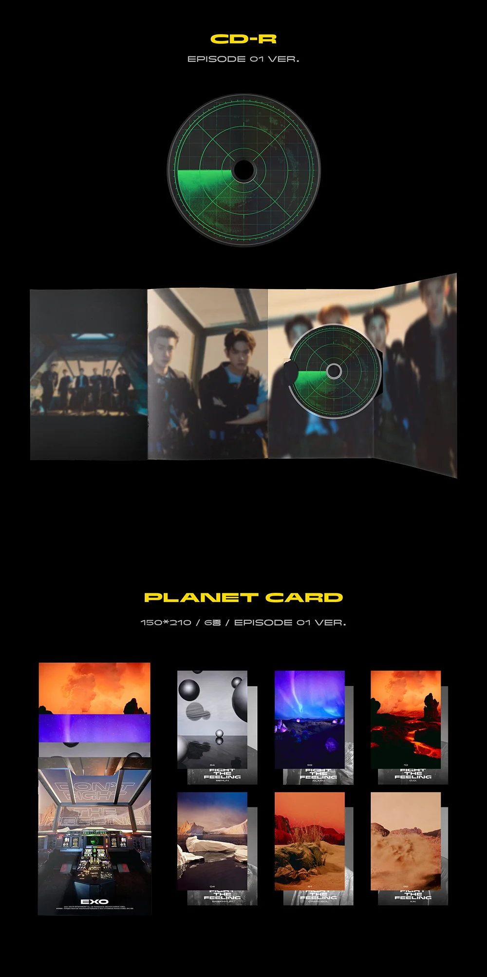 EXO - Special Album DON’T FIGHT THE FEELING Photo Book Ver.1 CD - Image 4