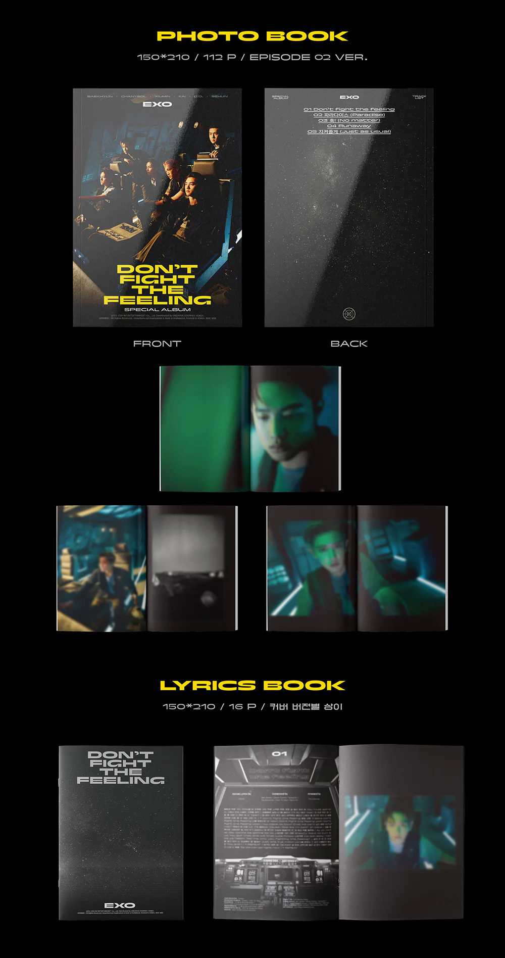 EXO - Special Album DON’T FIGHT THE FEELING Photo Book Ver.2 - Image 2