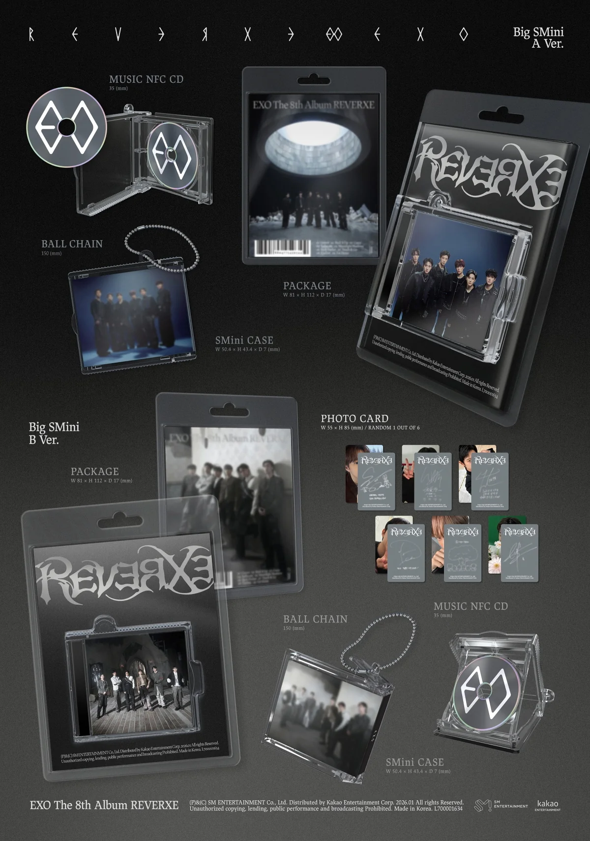 Exo - Vol.8 Reverxe Big SMini version Smart Album - Image 2