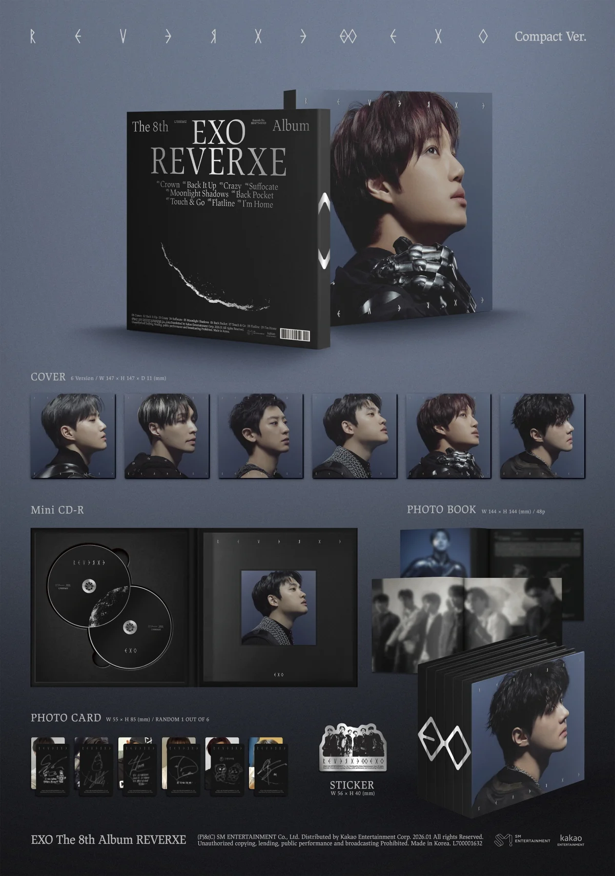 Exo - Vol.8 Reverxe Compact version CD - Image 2