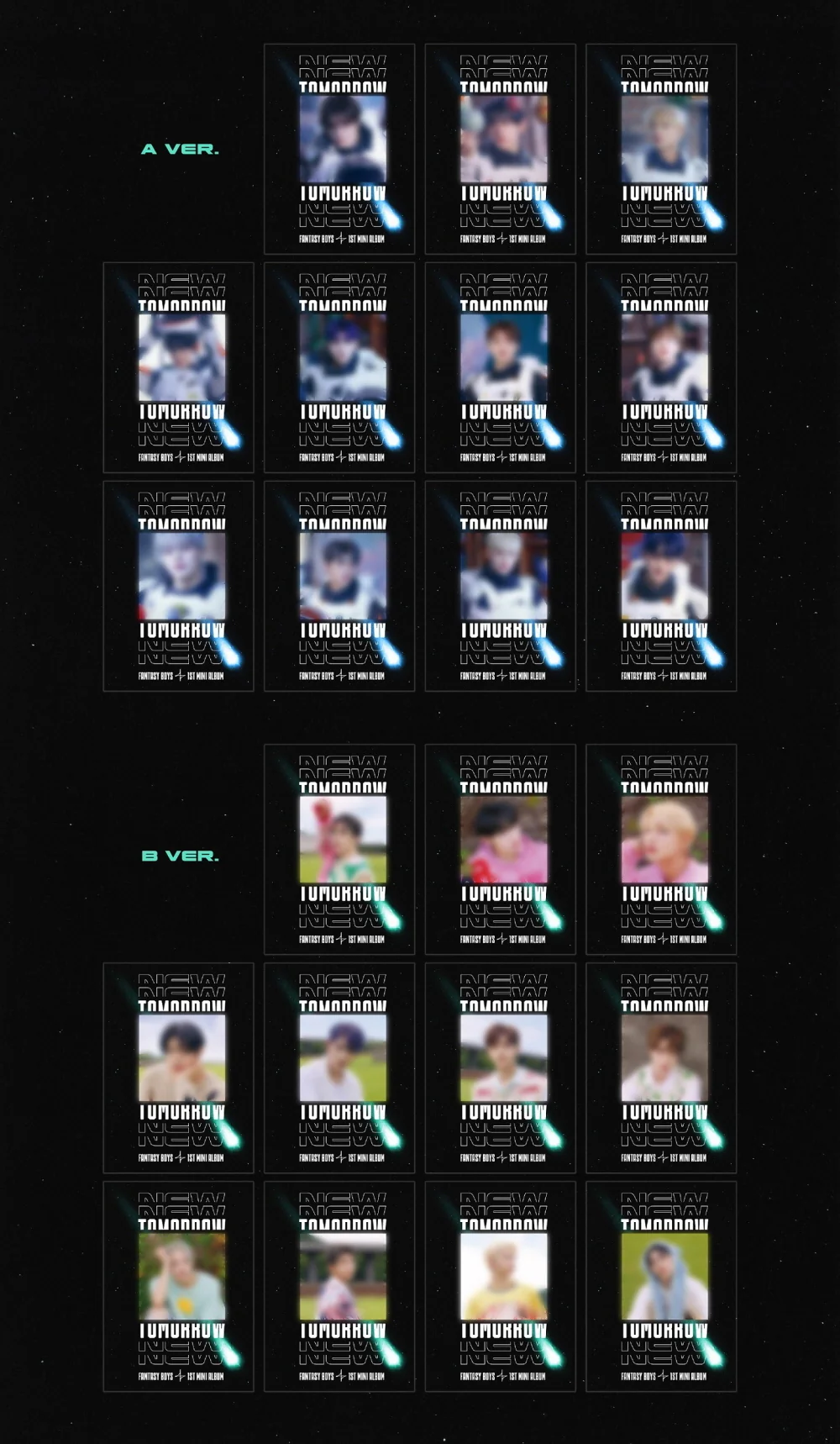 FANTASY BOYS - 1st Mini Album New Tomorrow CD+Pre-Order Benefit - Image 3