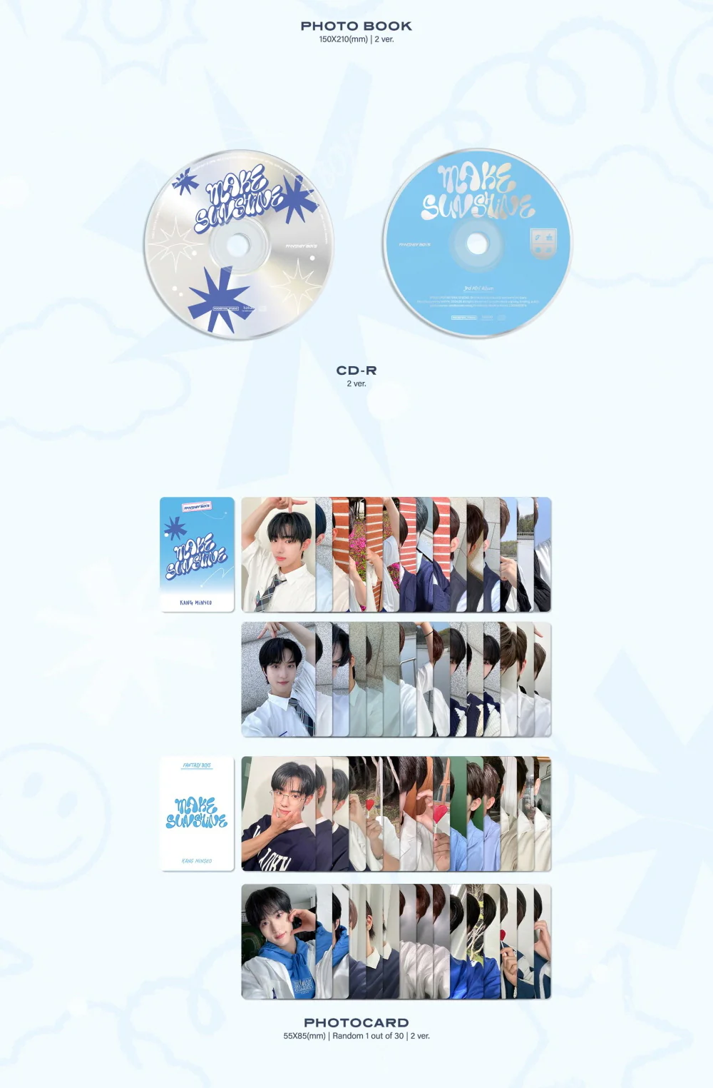 FANTASY BOYS - 3rd Mini Album Make Sunshine CD - Image 5