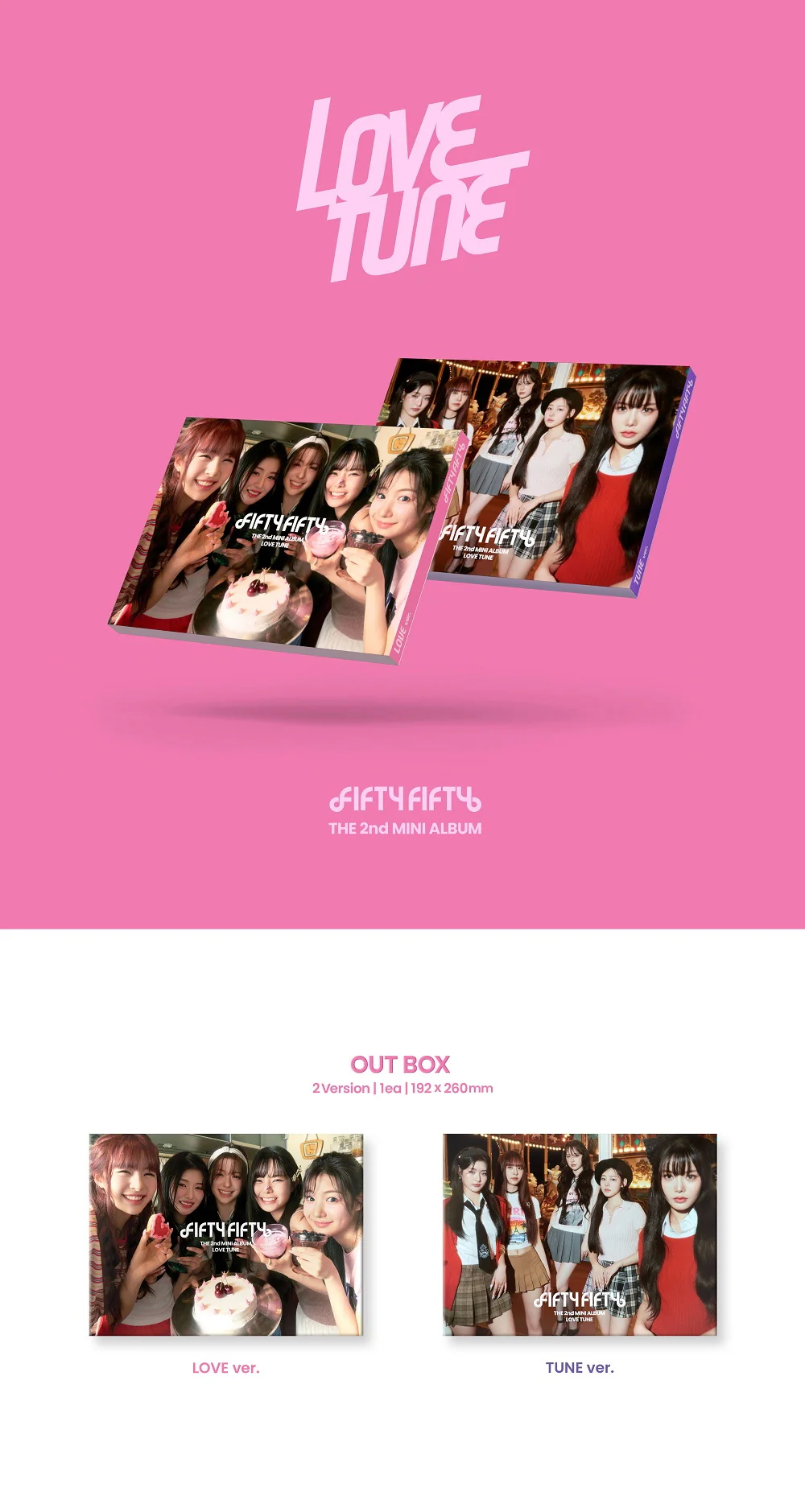 FIFTY FIFTY - 2nd Mini Album Love Tune CD - Image 2