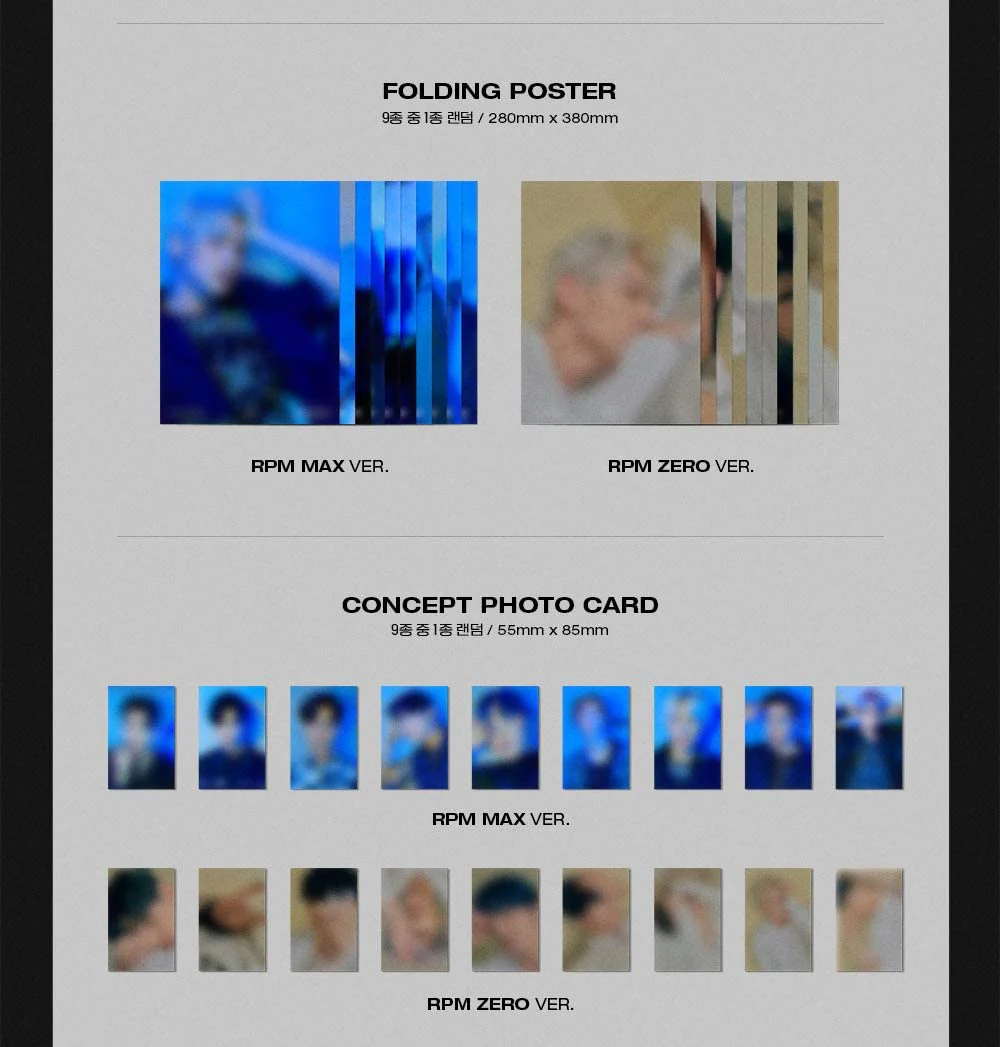 FNC SF9 - RPM [Random ver.] (7th Mini Album) Album+Extra Photocards Set - Image 3