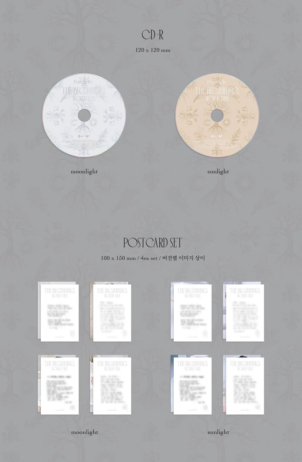 FORESTELLA - The Beginning : World Tree 2 VERSIONS SET +10 Polaroids - Image 3