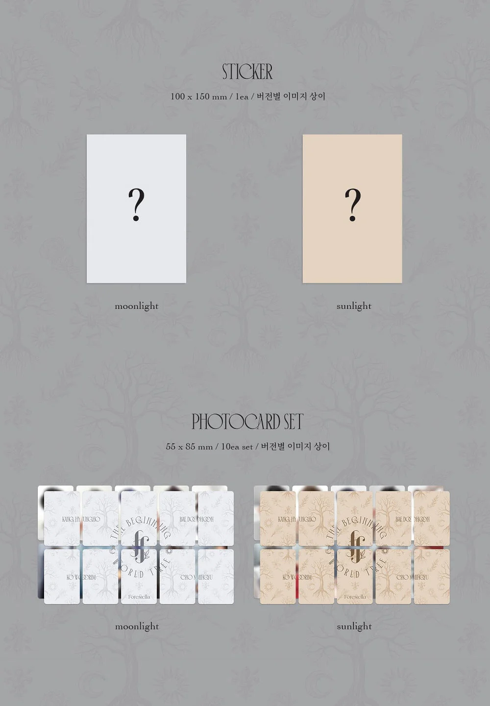 FORESTELLA - The Beginning : World Tree 2 VERSIONS SET +10 Polaroids - Image 4