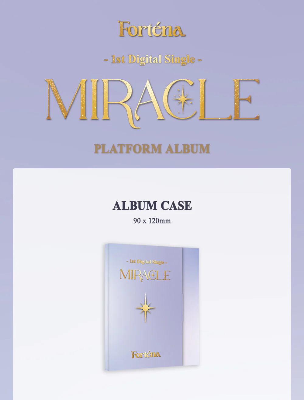 Forténa Fortena - 1st Digital Single Miracle Platform Album - Image 2