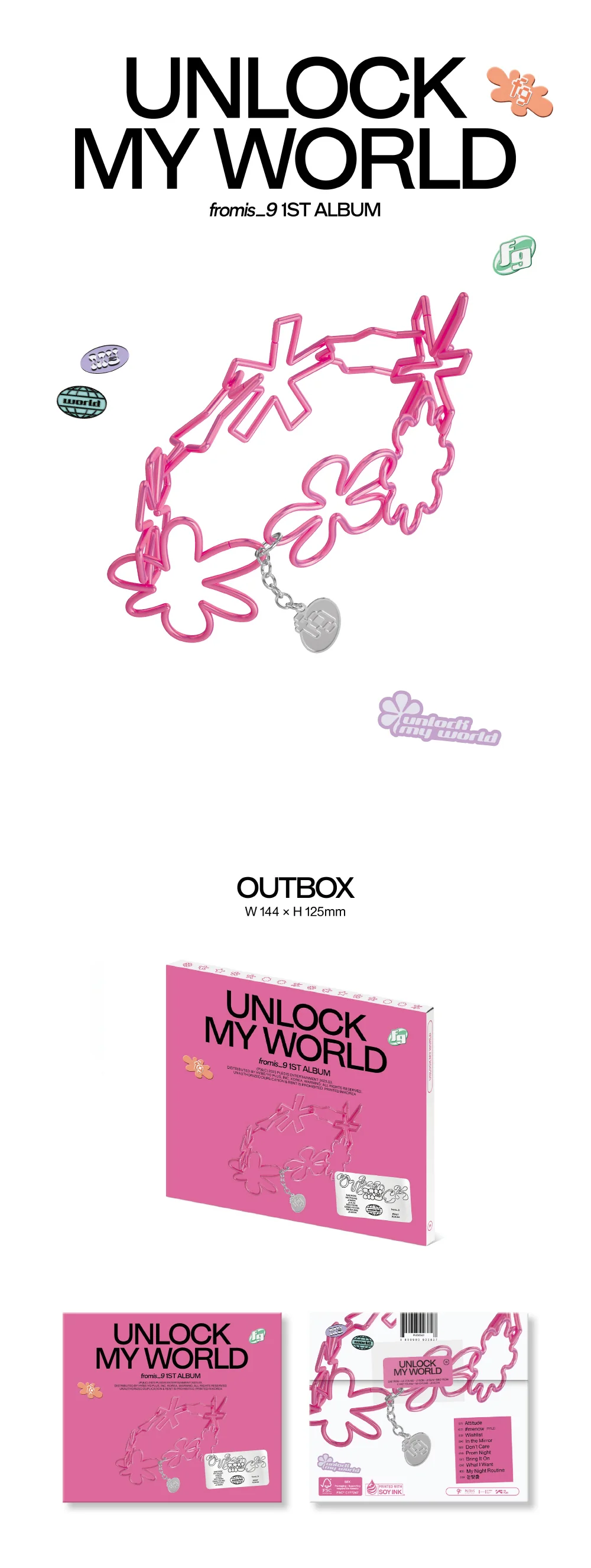 fromis_9 - 1st Album Unlock My World [Compact ver.] - Image 2