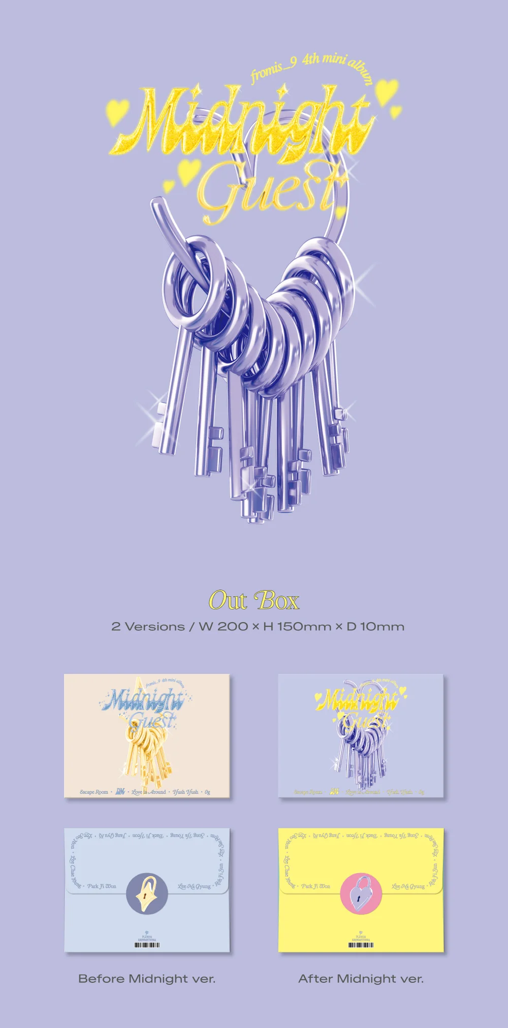 fromis_9 - 4th Mini Album Midnight Guest Random version CD - Image 3