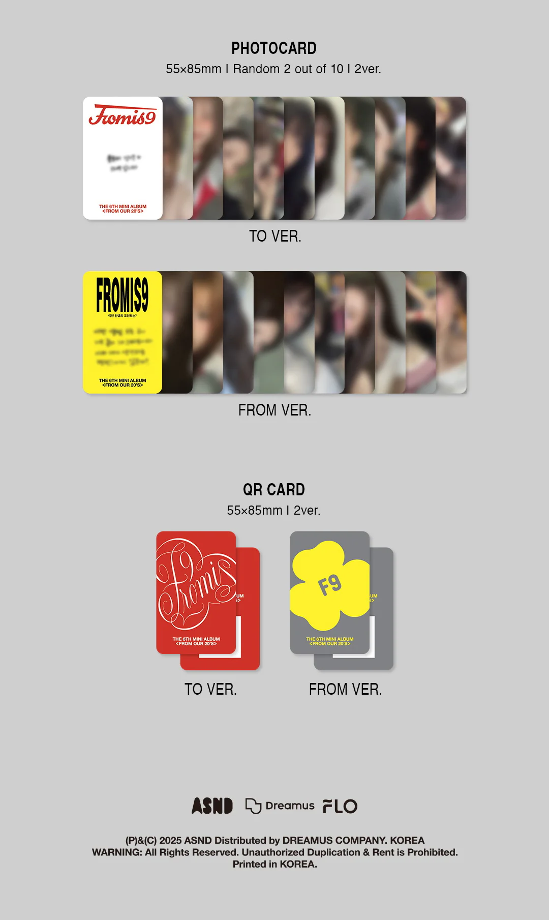 fromis_9 - 6th Mini Album From Our 20’s Postcard version - Image 5