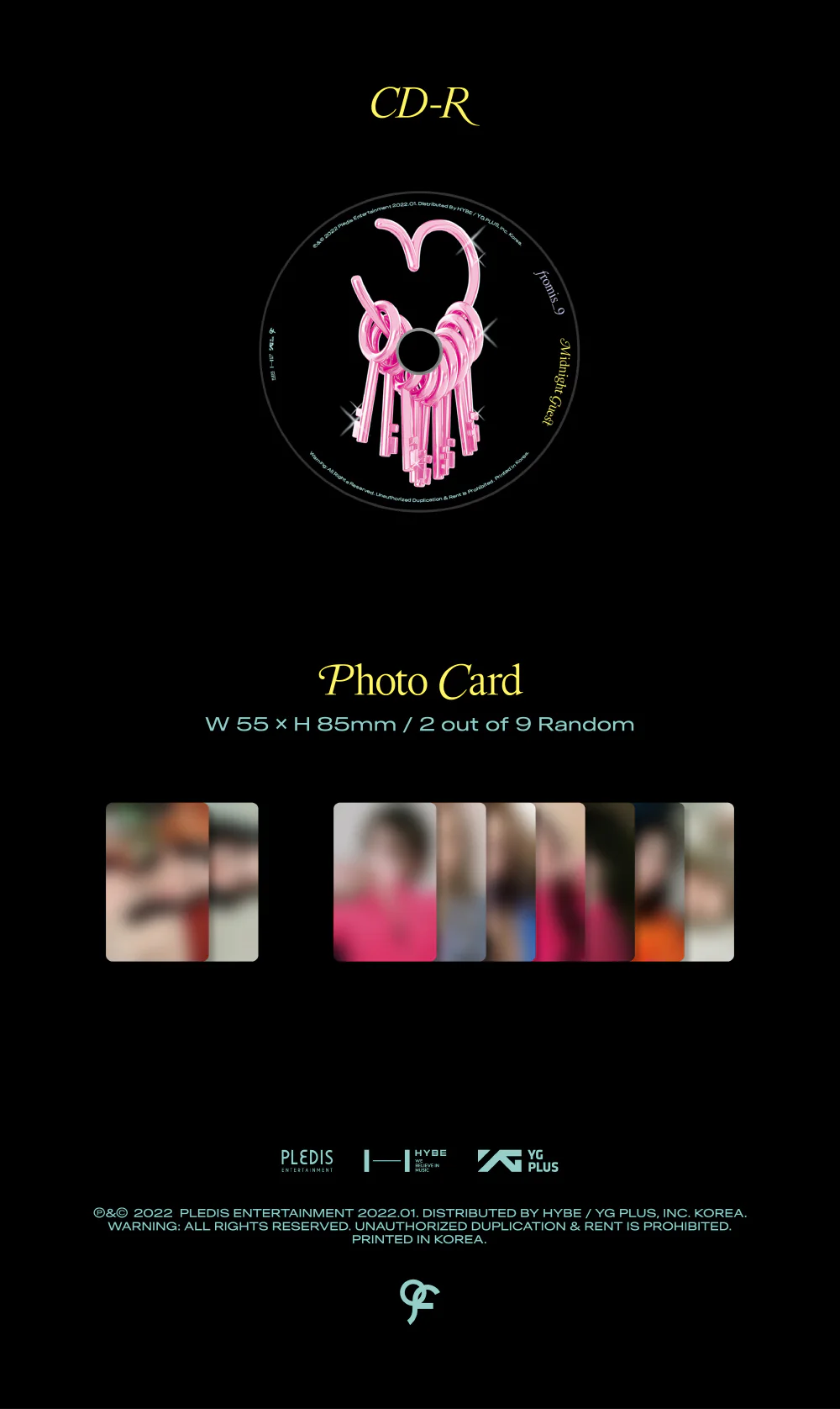 fromis_9 - Midnight Guest (4th Mini Album) [Jewel case / Random ver.] - Image 7