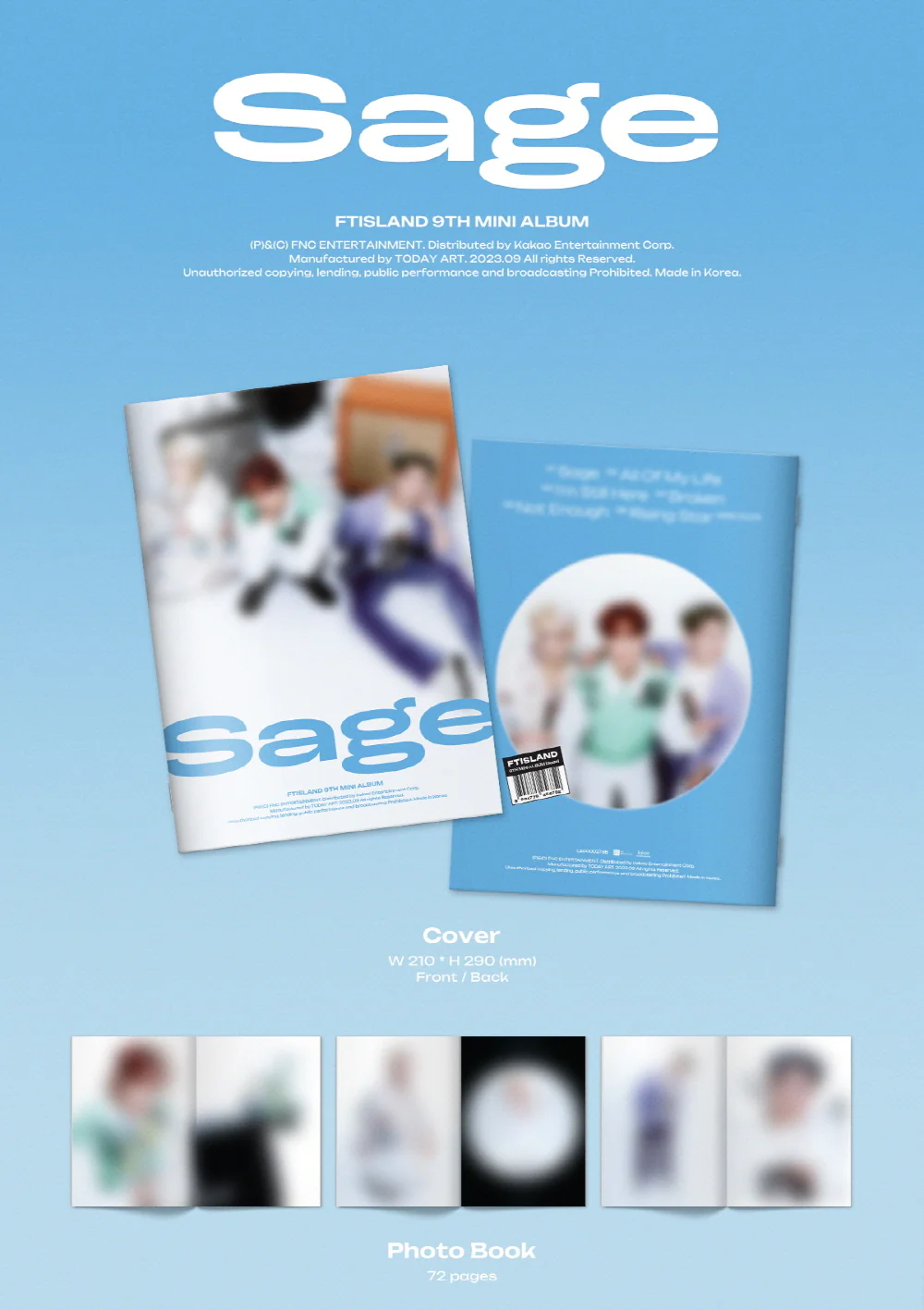 FTISLAND - Sage (9th Mini Album) CD - Image 2