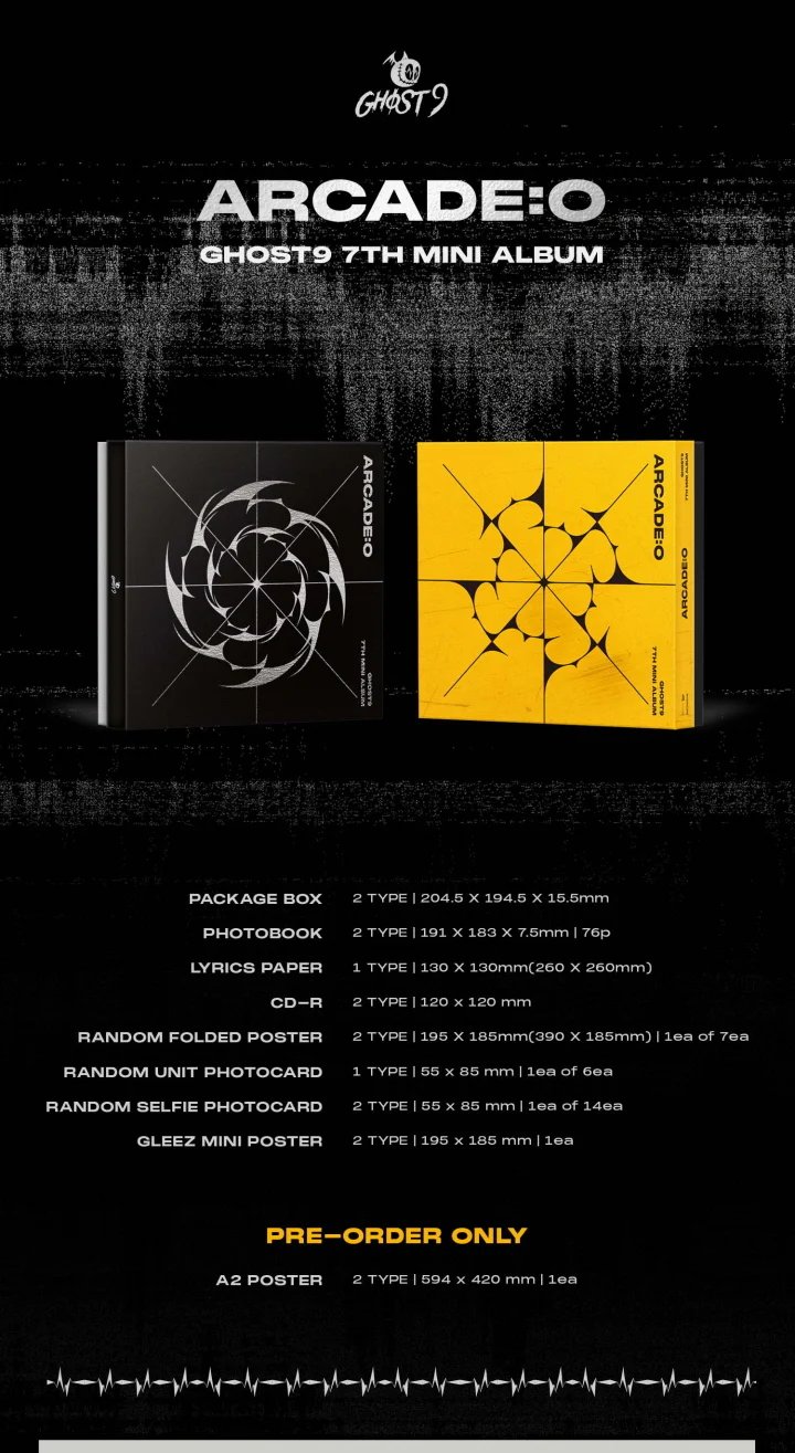 GHOST9 - 7th Mini Album ARCADE : O CD - Image 2