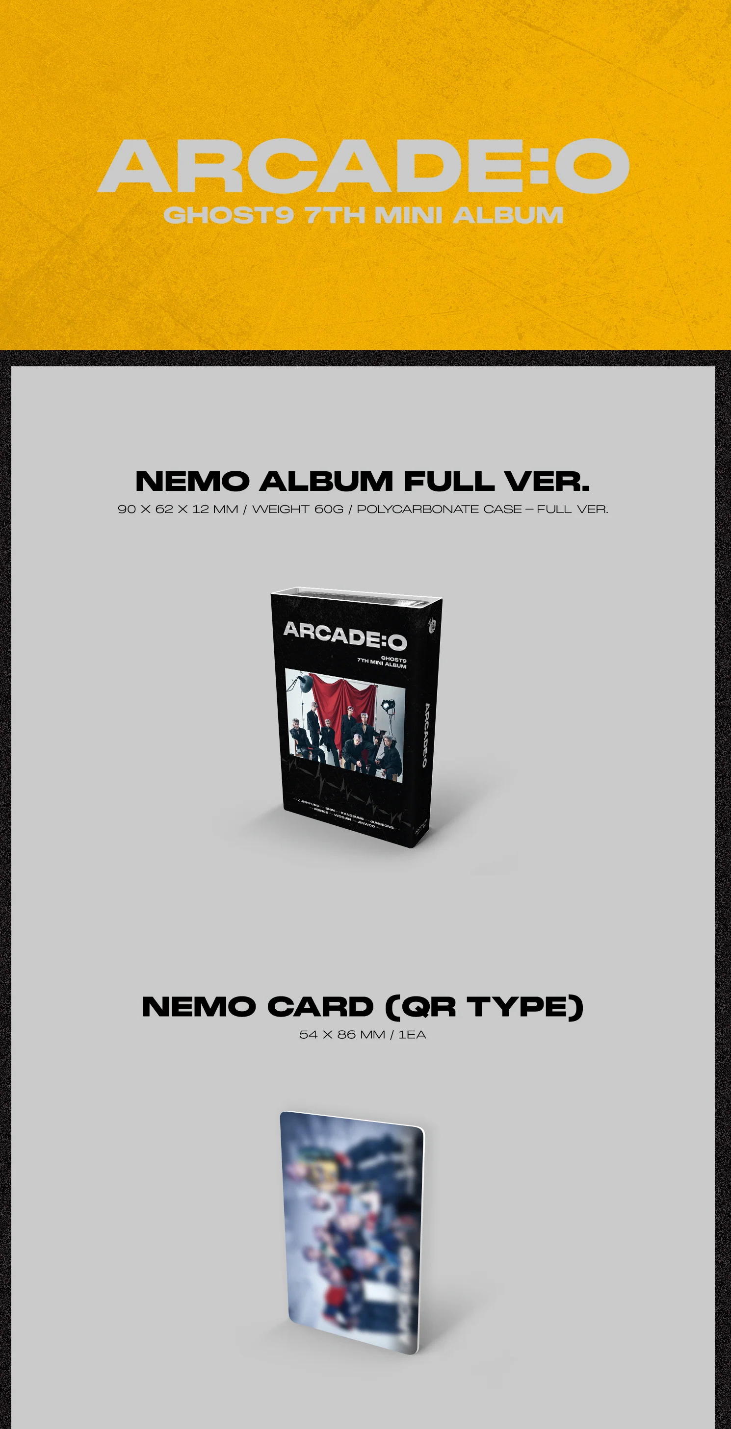 GHOST9 - 7th Mini Album ARCADE : O (Nemo Album Full ver.) - Image 2