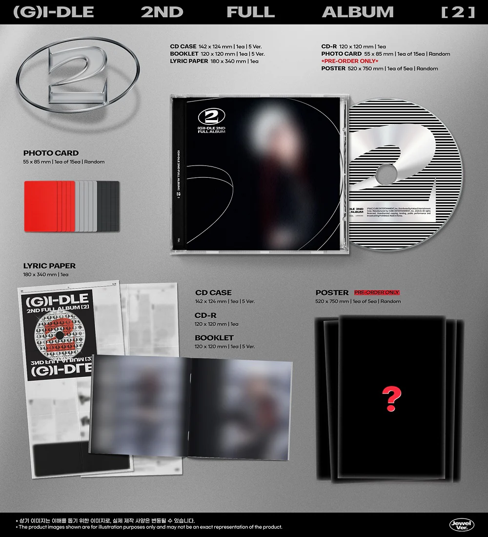 (G)I-DLE - 2 (2nd Full Album) Jewel Case version CD - Image 2