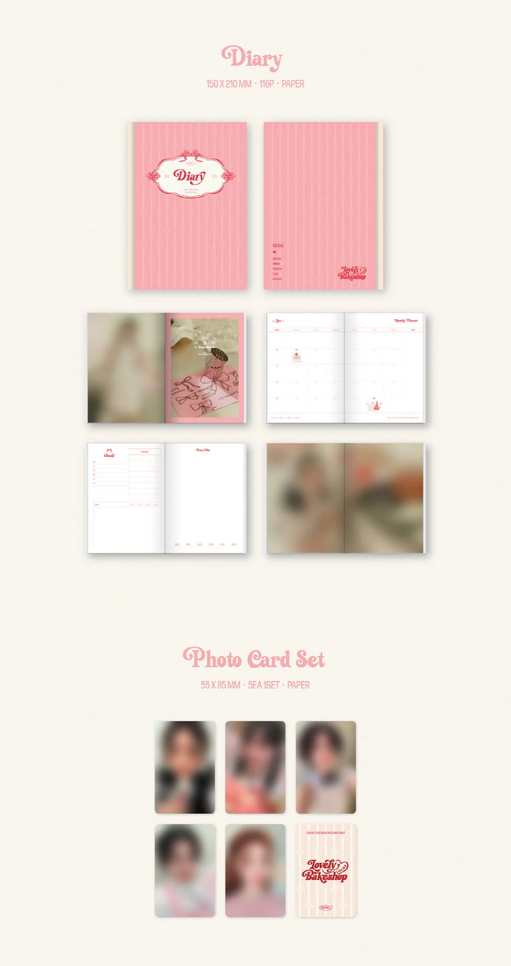 (G)I-DLE 2025 SEASON’S GREETINGS [Lovely Bakeshop] - Image 4