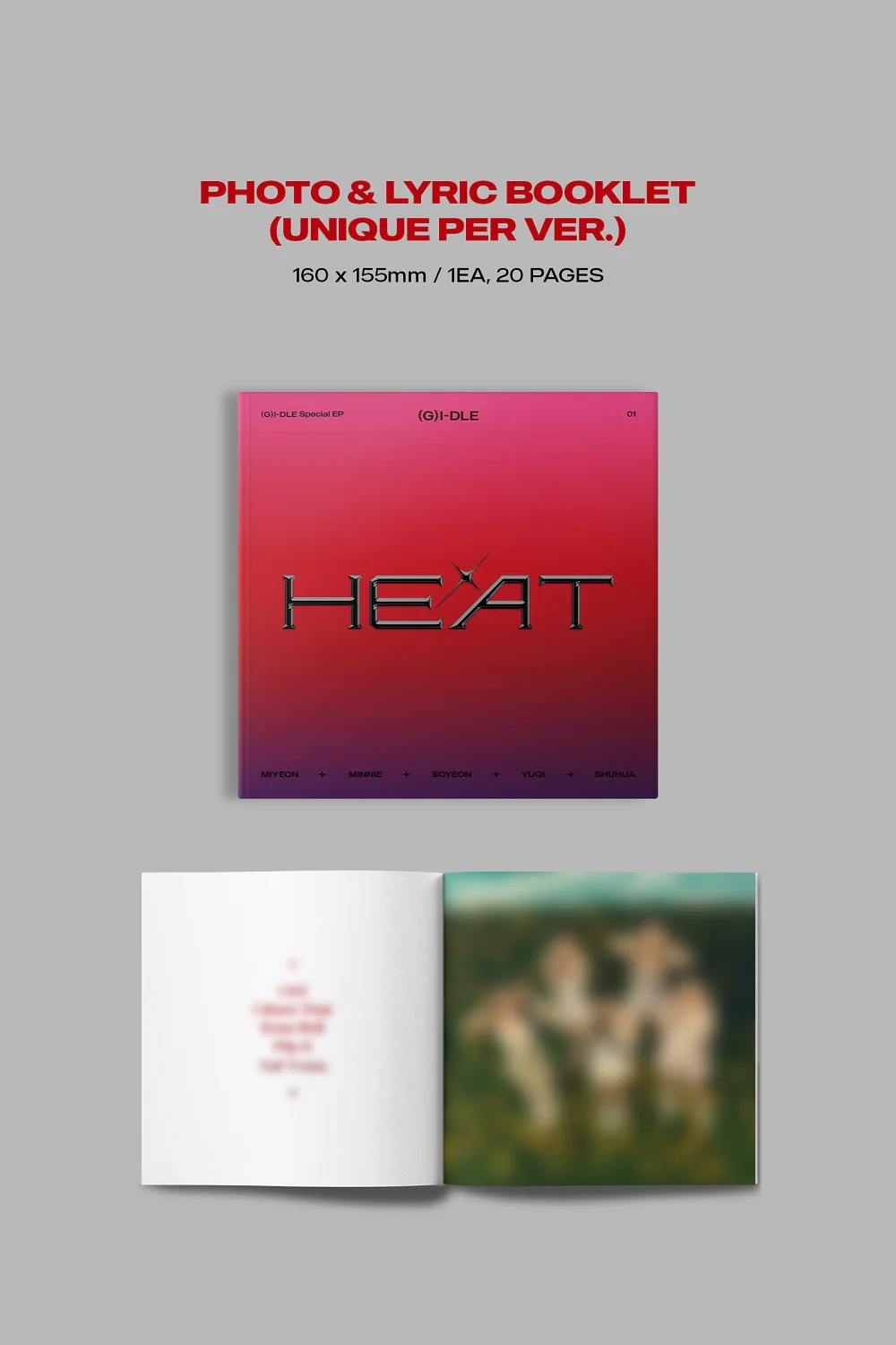(G)I-DLE - Special Album HEAT Digipack - Group version CD+Free Gift - Image 3