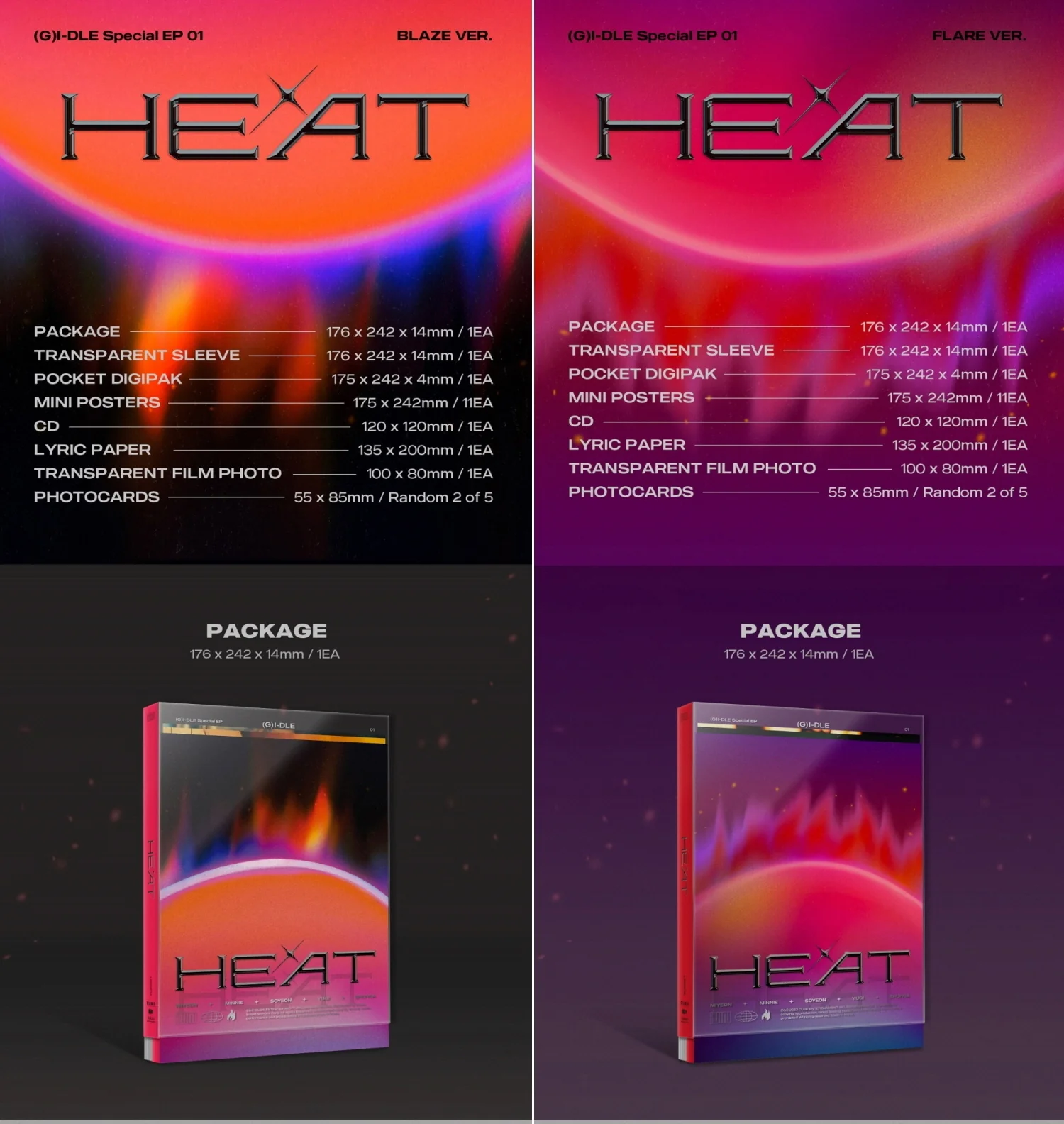 (G)I-DLE - Special Album HEAT [SLEEVE VER.] - Image 2
