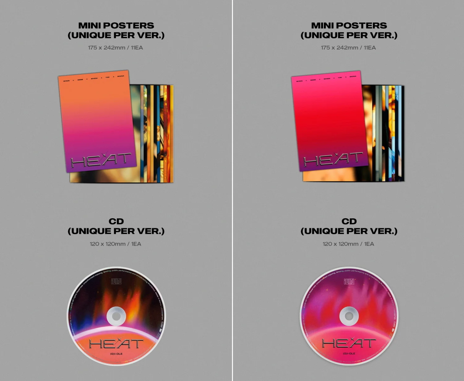 (G)I-DLE - Special Album HEAT [SLEEVE VER.] - Image 4