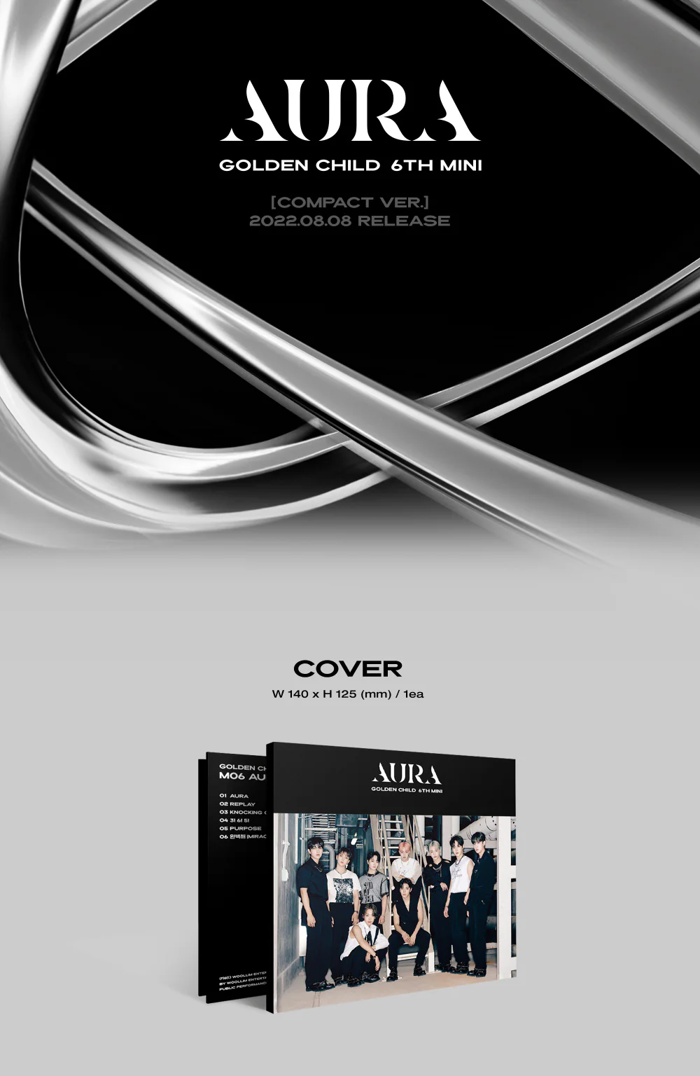 GOLDEN CHILD - AURA [Compact ver.] 6th Mini Album - Image 2