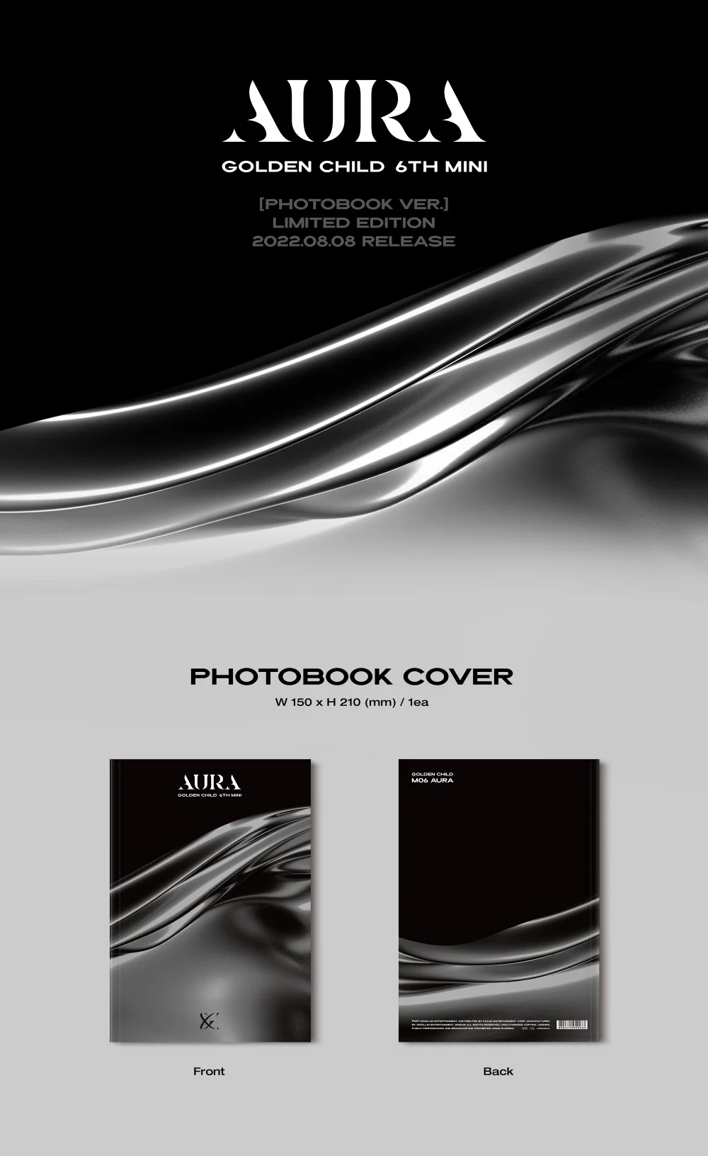 GOLDEN CHILD - AURA [Photobook ver.(Limited Edition)] 6th Mini Album - Image 2
