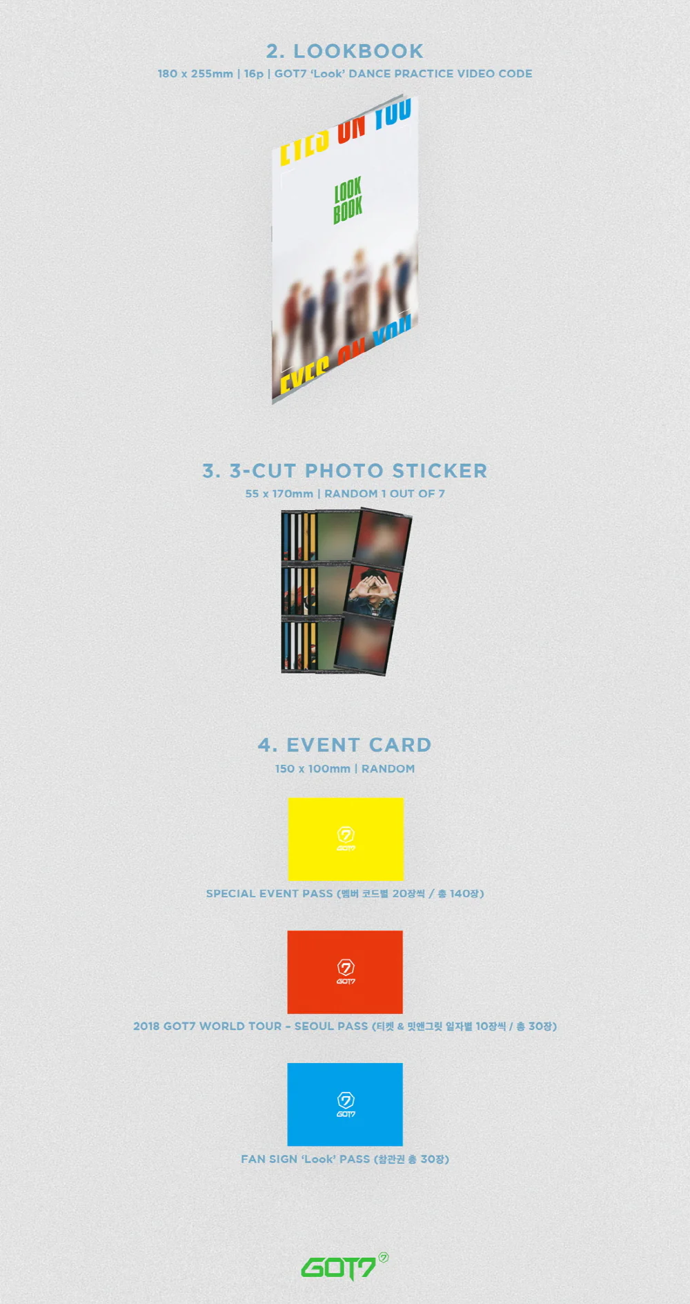 GOT7 - EYES ON YOU (Mini Album) CD [Random ver.] - Image 5