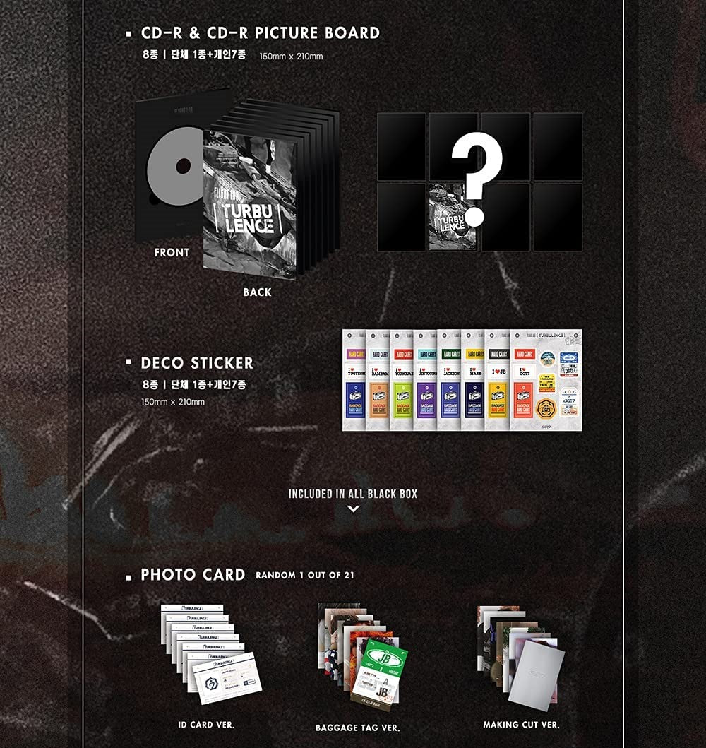 GOT7 - FLIGHT LOG : TURBULENCE CD+Photobook+Photocard - Image 5