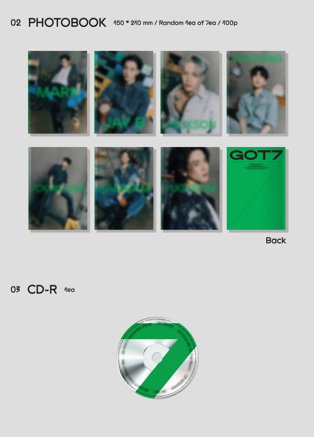 GOT7 - GOT7 Mini Album+Extra Photocards Set (Random ver.) - Image 3