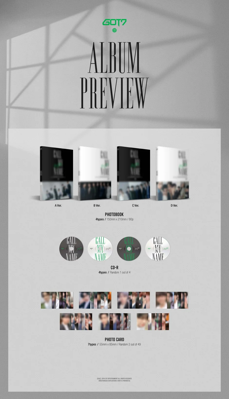 GOT7 - Mini Album call my name [Random ver.] - Image 2