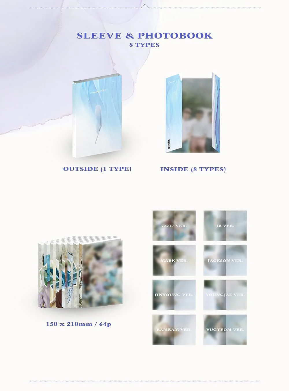 GOT7 - Present : You (Vol.3) Album+Extra Photocards Set, Silver - Image 3