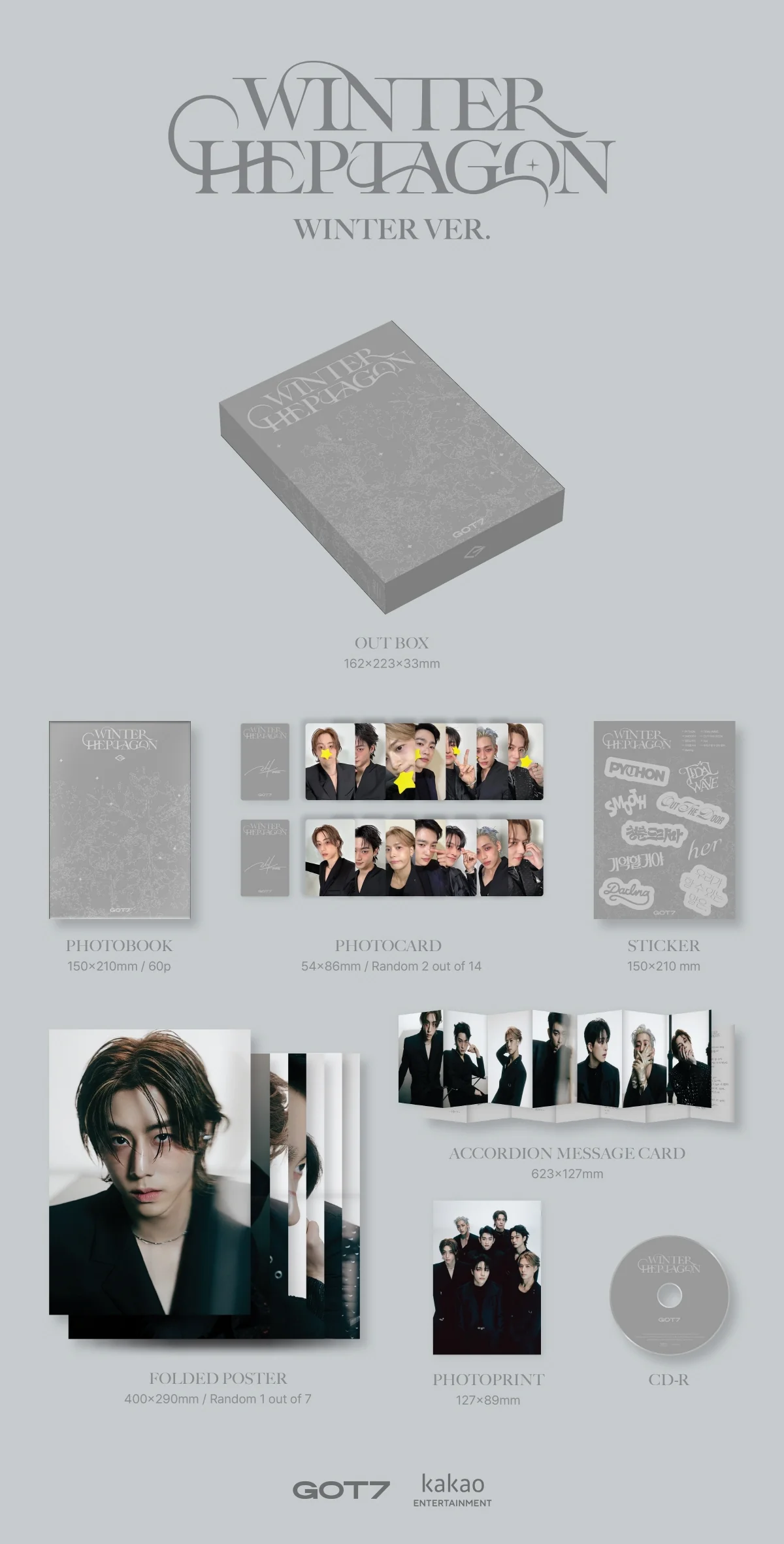GOT7 - WINTER HEPTAGON Mini Album - Image 2