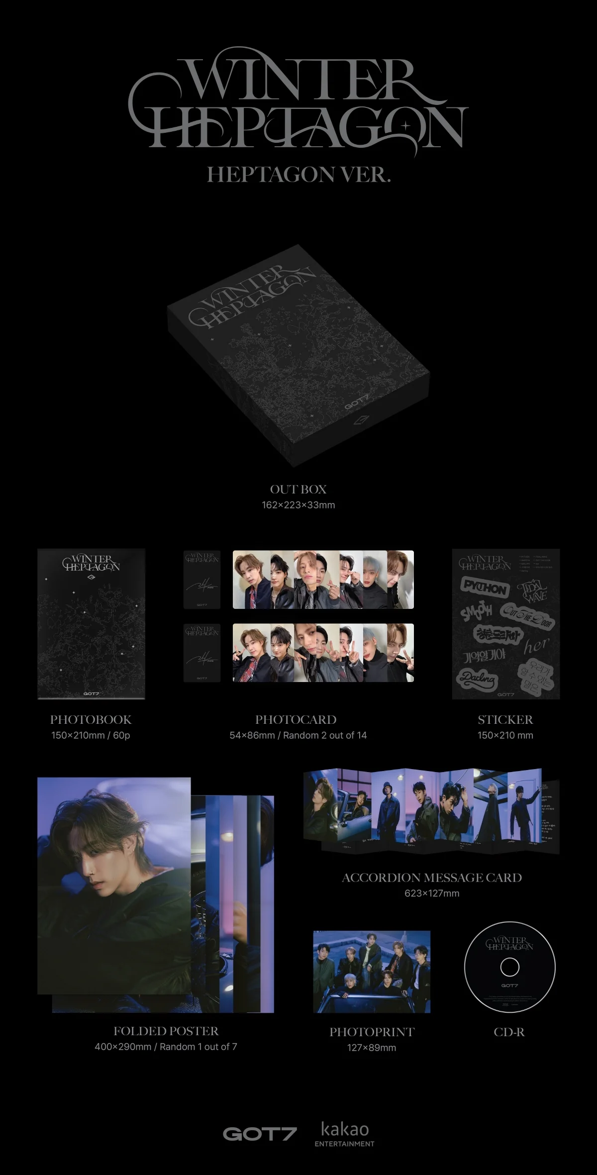 GOT7 - WINTER HEPTAGON Mini Album - Image 3
